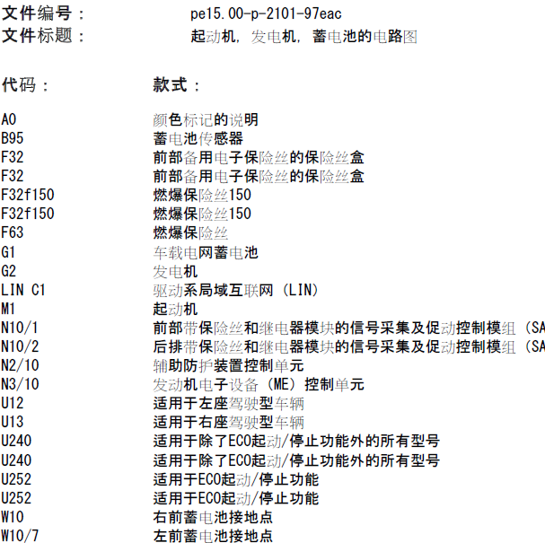 2012年奔驰E200启动电路