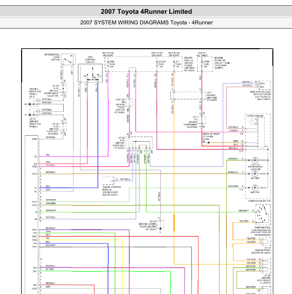2007年普拉多差速器电路图