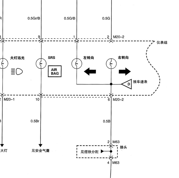 2014年瑞风车速传感器电路图