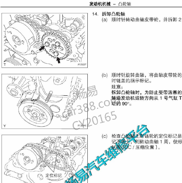 3SZ 发动机凸轮轴资料