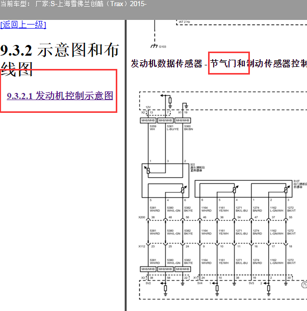 2015年雪佛兰创酷 LFF发动机电路图.