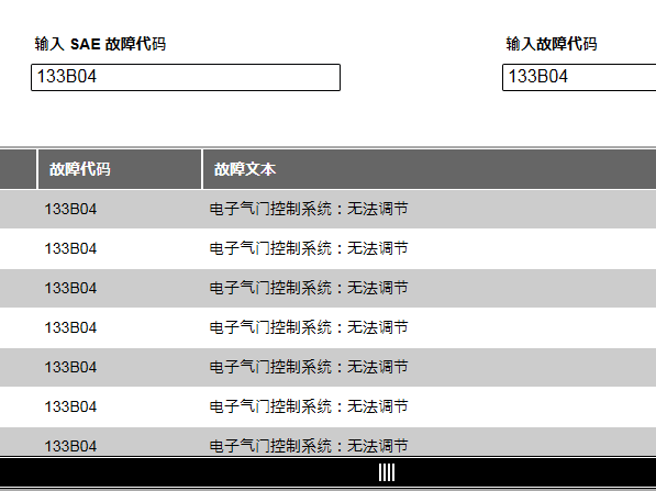 2016宝马X1故障码说明