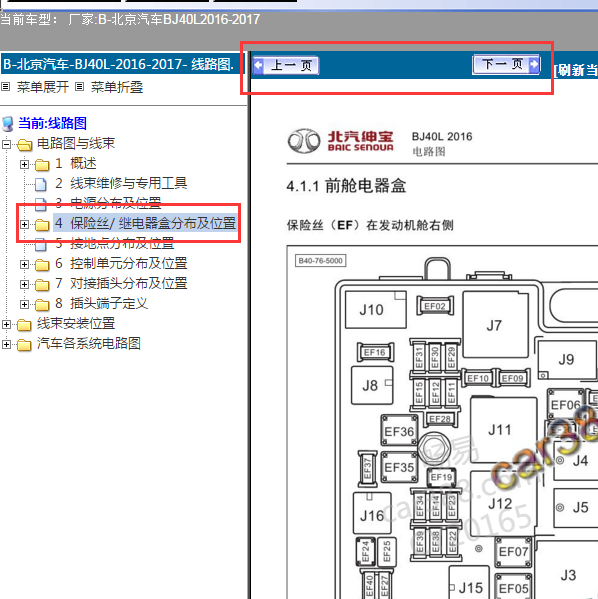 2016年北京BJ40L保险分配