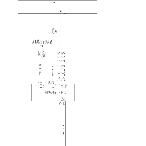 2017年欧尚A800转向电路图