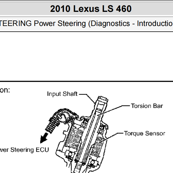 2010LS460转向维修手册