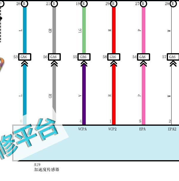 2019年丰田普拉多 加速度传感器电路
