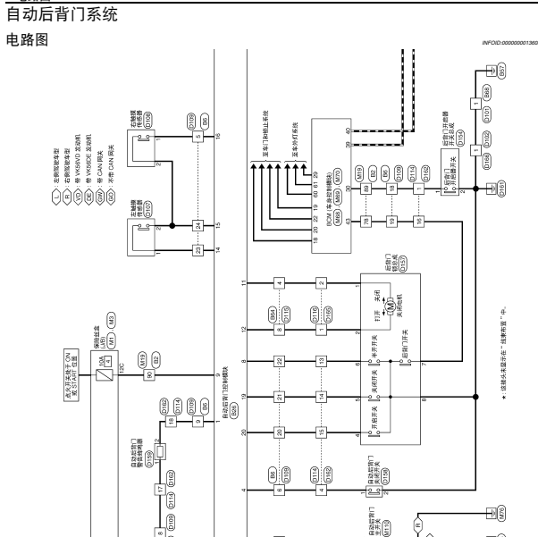 2016年途乐电动后尾门电路图