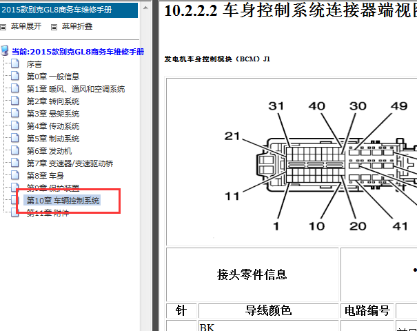 2015年别克GL8车身针脚