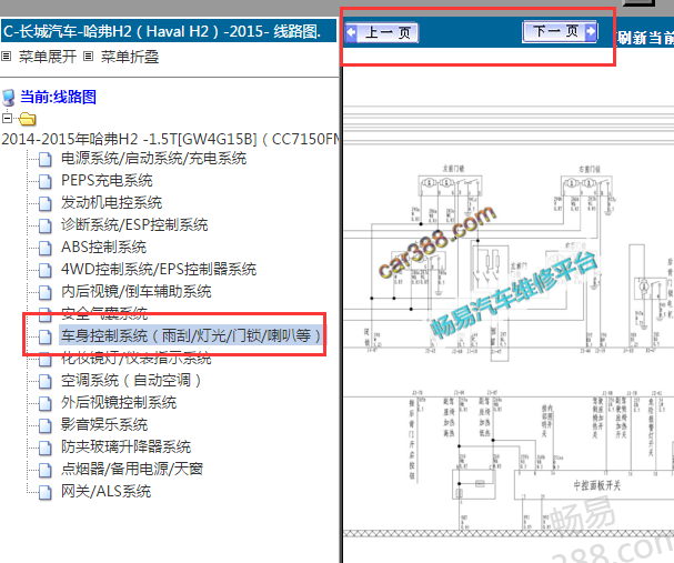 2015年哈弗H2中控电路