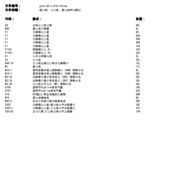 19年奔驰威霆启动机电路图