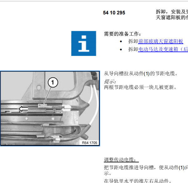 2012年宝马18I天窗拆装