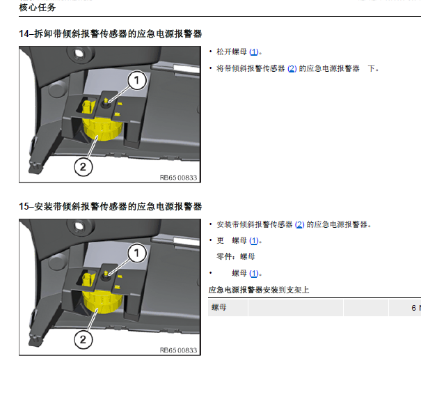 2019年宝马X5 应急传感器位置