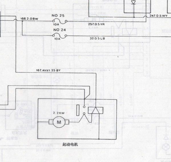 2008年伊思坦纳起动机电路图