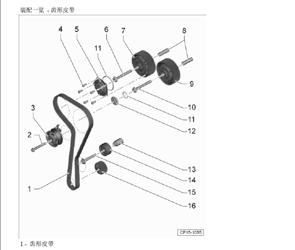 2015年大众高尔夫发动机正时