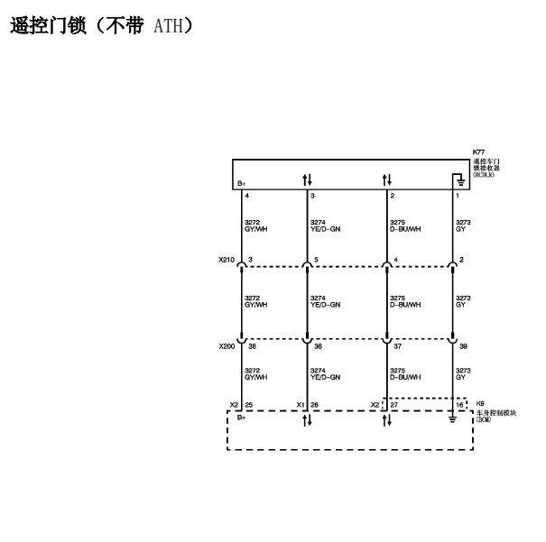 10年科鲁兹遥控接收器线路图