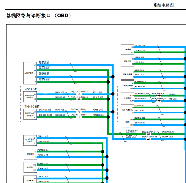 2017年众泰T600通讯电路图