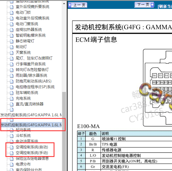 2019年悦动发动机电路图