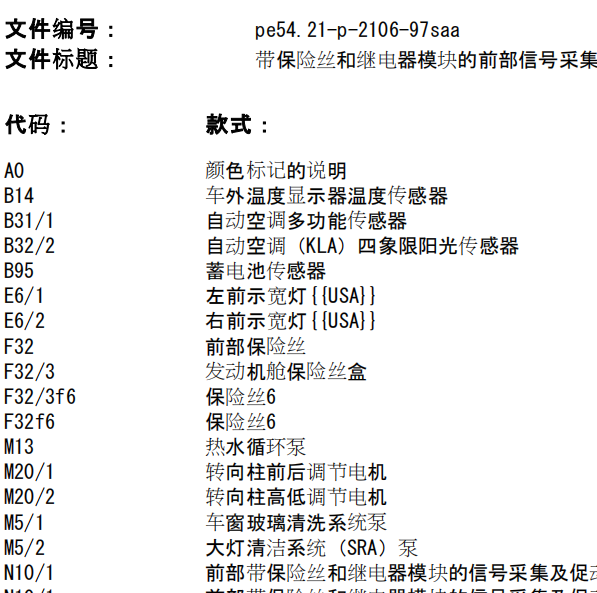 2010年奔驰S300保险电路图