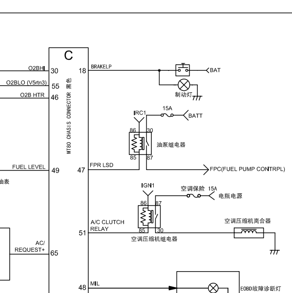 发动机MT80电路图