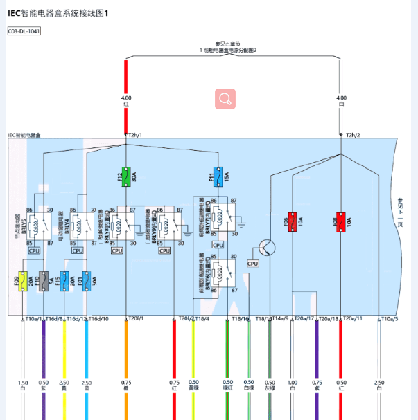 北汽EC3 IEC电路图
