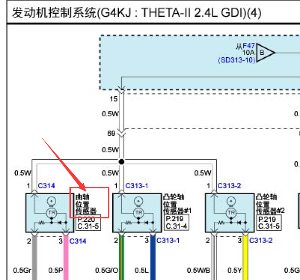 起亚索兰托发动机电路图