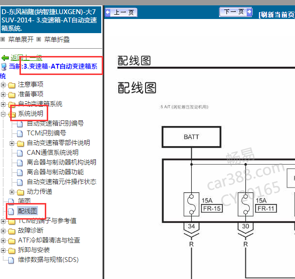 2014年纳智捷LUXGEN)-大7变速箱电路图