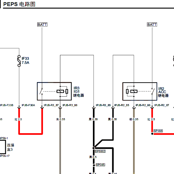 2019年传奇GM8智能钥匙电路图