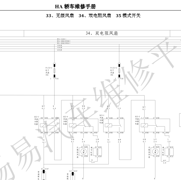 2013年秦风扇电路图