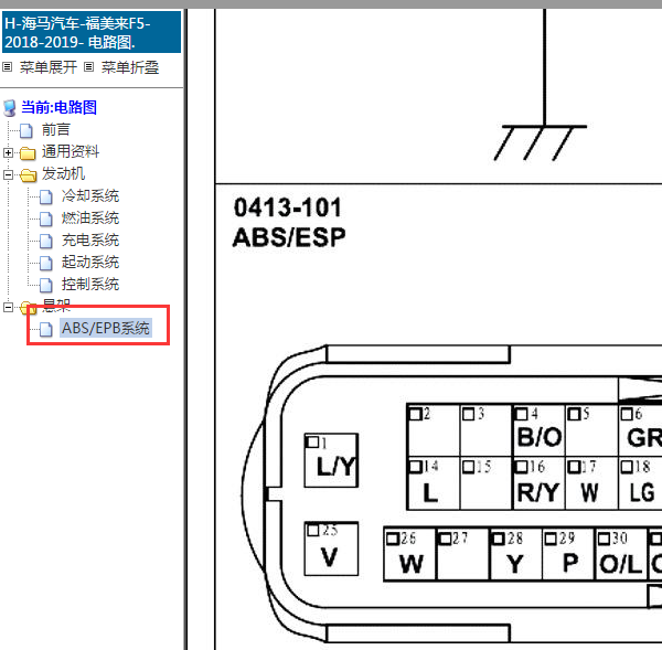 2018年福美来F5ABS针脚