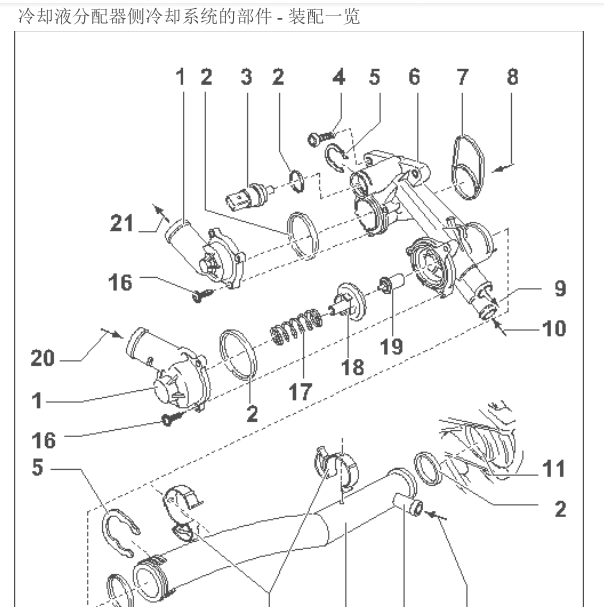 2010年明锐水温传感器位置