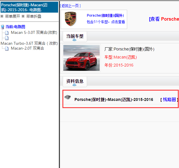 Porsche(保时捷)-Macan(迈凯)-2015-2016[ 线路图 ]