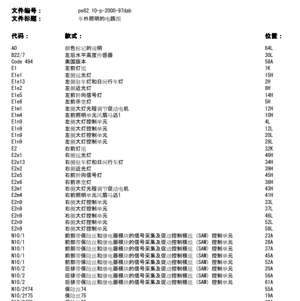 2015年奔驰E200L大灯电路图