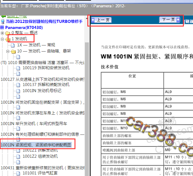 2012年保时捷帕拉梅拉扭矩资料