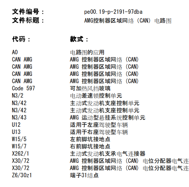 2019年奔驰E300L网络通讯电路图
