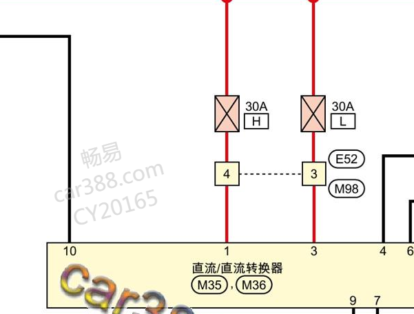 2019年日产天籁DCDC电路图