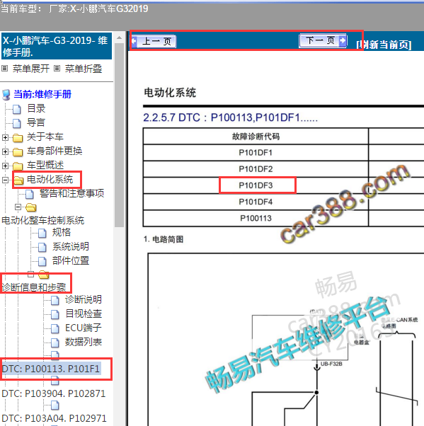 2020年小鹏G3  P101DF3故障码定义