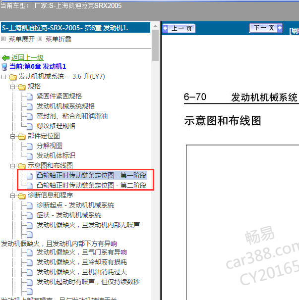 2005年凯迪拉克SRX发动机正时图