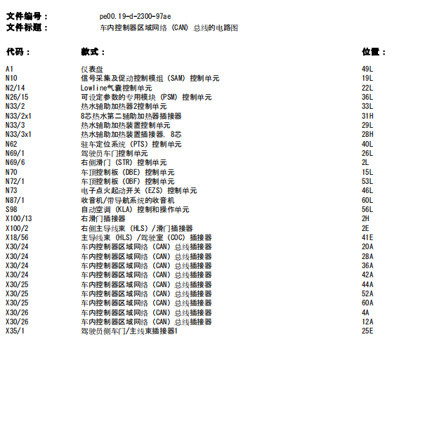 2013年奔驰sprinter凌特CAN线电路图
