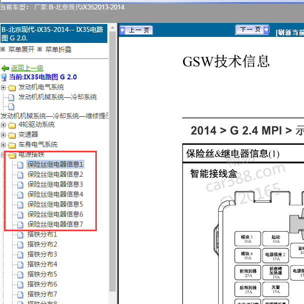 2013-2014年现代IX35保险分配资料