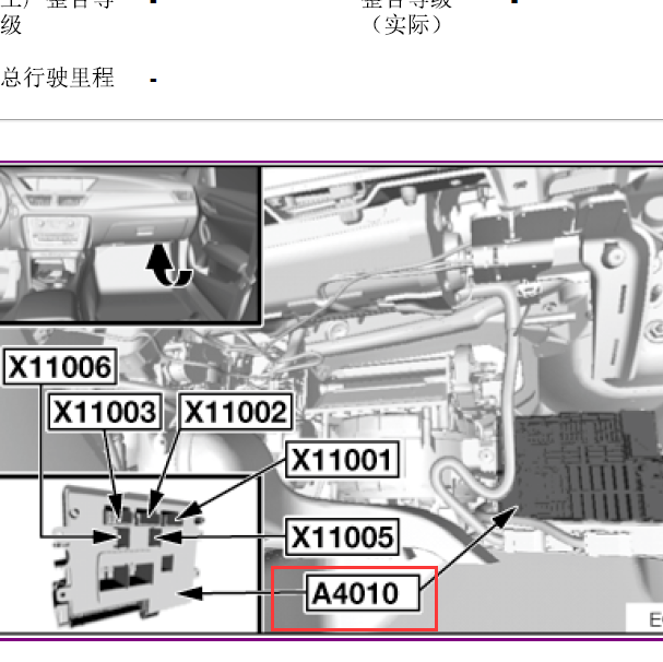 2013年宝马X1 A4010位置