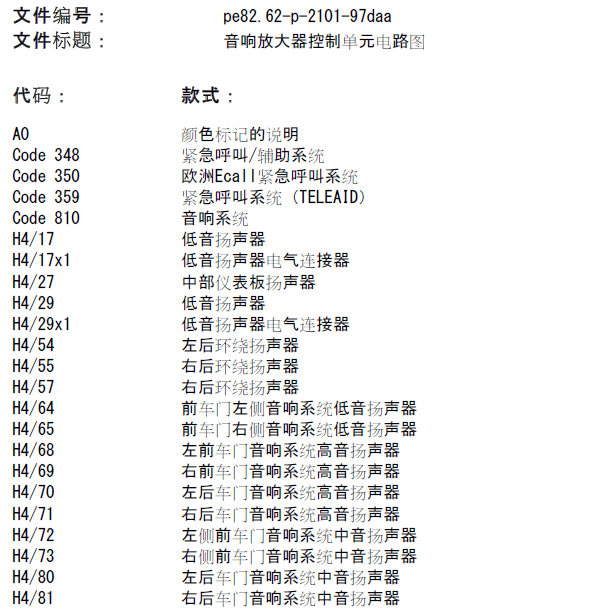 奔驰E300音响多媒体电路图