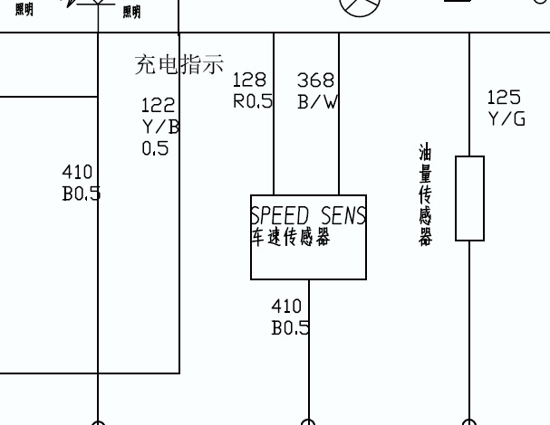 锐骐车速里程传感器电路图