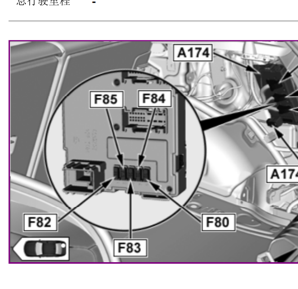 2012年宝马116I前部控制单元位置
