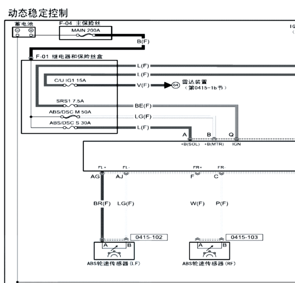 CX-5ABS电路图