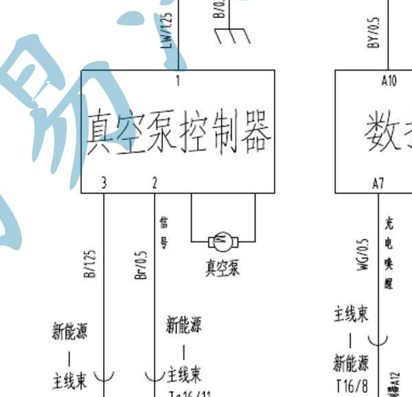 2017年北斗星X5E真空泵电路图