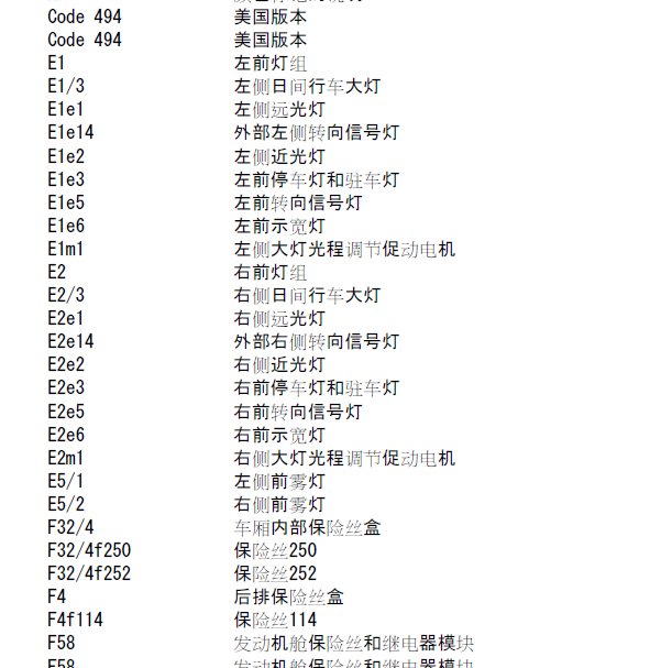 奔驰GL450车外灯电路图