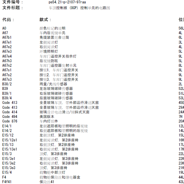 奔驰R400 车顶控制单元模块位置