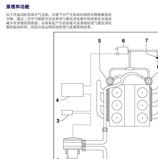 2006年奥迪A6L发动机真空管路图