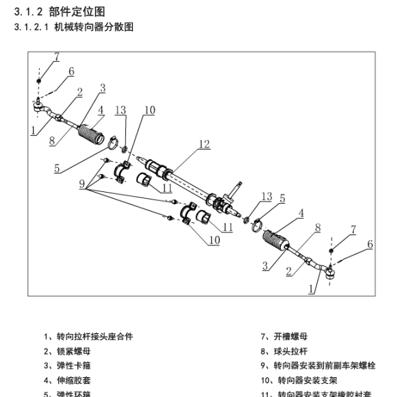 东风风光330转向系统维修手册