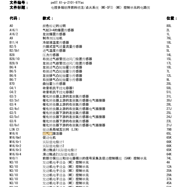 2008年奔驰C230节气门电路图